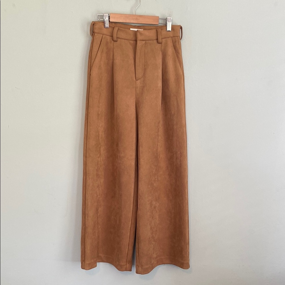 A Loves A Women’s Tan Wide-Leg Trousers brown tan pants size 0